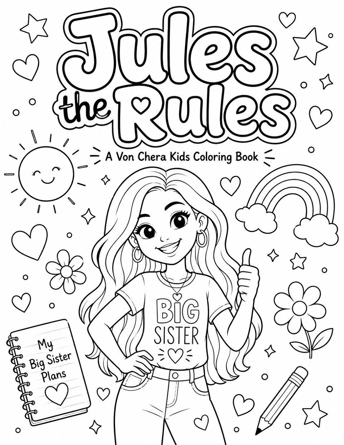 Jules the Rules coloring book cover