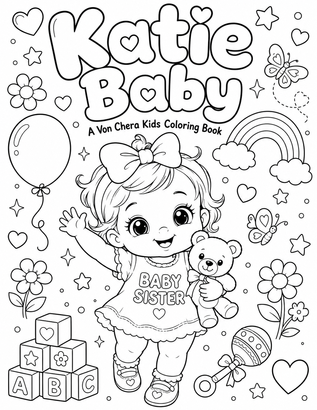 Katie Baby coloring book cover